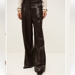 BA&SH Rami Faux Leather Trousers